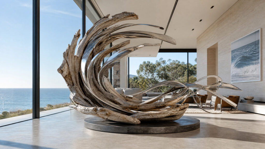 Art-Centered Interior Design: Coastal Retreat Case Study