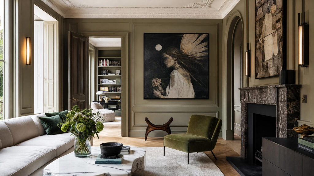 Art-Centered Interior Design: Historic Townhouse Case Study