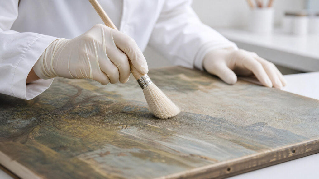 Professional Canvas Art Restoration Process